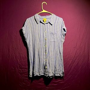 Plaid button down